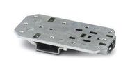 UNIVERSAL DIN RAIL ADAPTER, ZINC, BLUE