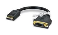 ADAPTOR, DISPLAYPORT PLUG TO DVI-D RCPT