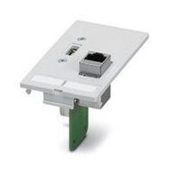 FACEPLATE, RJ45 SOCKET, 2PORT, CAT5E