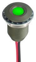 LED PANEL INDICATOR, GREEN, 10MM, 12VDC