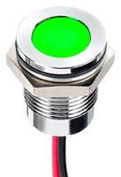 LED PANEL INDICATOR, GREEN, 14MM, 220VAC