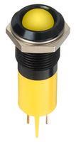 LED PANEL INDICATOR, YELLOW, 16MM, 24VDC