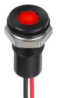 LED PANEL INDICATOR, RED, 6MM, 24VDC