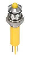 LED PANEL INDICATOR, YELLOW, 6MM, 2V