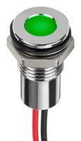 LED PANEL INDICATOR, GREEN, 8MM, 110VAC