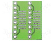 Board: universal; single sided,prototyping; W: 15.5mm; L: 21mm 