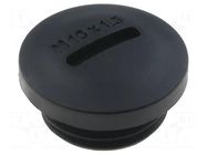 Stopper; M16; 1.5; polyamide; black; H: 10.5mm; Øout: 20mm KSS WIRING