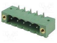 Pluggable terminal block; 5.08mm; ways: 5; angled 90°; socket 