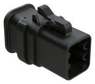 AUTOMOTIVE HOUSING, PLUG, 6POS, 25A, BLK