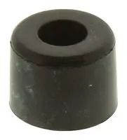 BUMPER, RECESS, RUBBER, 12.7MM, BLACK, PK100