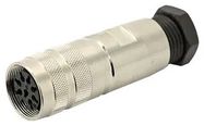 CIRCULAR CONNECTOR, RECEPTACLE, 6 POSITION, CABLE
