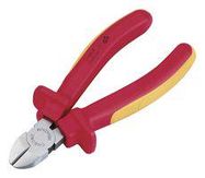 PLIER, VDE, DIAGONAL CUT, 7", CRV STEEL