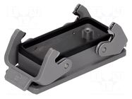 Enclosure for connectors: HDC; size 16B; Han® B; IP67; 77.5x27mm HARTING