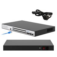 Extralink Hypnos Pro | Switch | 24x RJ45 1000Mb/s PoE, 4x SFP+, L3, managed, 450W, EXTRALINK