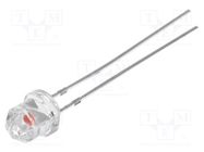 LED; 4.85mm; pink; 500÷750mcd; Front: Diamond; 2.9÷3.6V; THT 