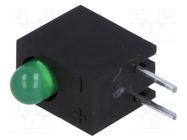 LED; in housing; 3mm; No.of diodes: 1; green; 20mA; 40°; 8÷25mcd KINGBRIGHT ELECTRONIC