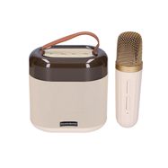 EXTRALINK KIDS KARAOKE LED SPEAKER 1 MICROPHONE WHITE, EXTRALINK