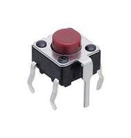 TACTILE SWITCH, 0.02A, 15VDC, 130GF, THT