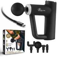 Extralink Massage Gun Mini Black | Massage Gun | 4 interchangeable tips, EXTRALINK