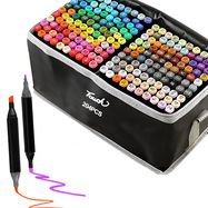 Extralink | Alcohol marker set | 204 colors, dual tips, EXTRALINK