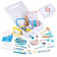 EXTRALINK TOYS ZESTAW MAŁEGO LEKARZA PIELĘGNIARKA WALIZKA 43 ELEMENTY, EXTRALINK