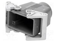 Enclosure: for HDC connectors; T-TYPE/W; size 57.27; M25; 57x27mm ILME