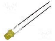 LED; 3mm; yellow; 6÷13mcd; 130°; Front: flat; 1.6÷2.6VDC LUCKYLIGHT