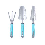 3-Piece Garden Tool Set, trowel, shovel, rake, EXTRALINK
