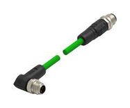 SENSOR CORD, 4P M12 PLUG-M12 PLUG, 6.6'