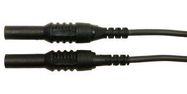 TEST LEAD, 4MM BANANA PLUG, BLACK, 1.5M