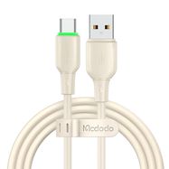 USB to USB-C Cable Mcdodo CA-4750 with LED light 1.2m (beige), Mcdodo