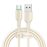 USB to USB-C Cable Mcdodo CA-4750 with LED light 1.2m (beige), Mcdodo
