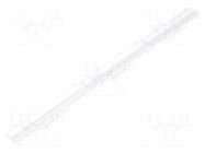 LED lens; rectangular; plexiglass PMMA; transparent; H: 7.17mm LEDIL