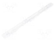 LED lens; rectangular; plexiglass PMMA; transparent; H: 7mm LEDIL