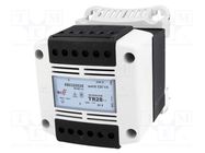 Transformer: mains; 320VA; 230VAC; 24V; Leads: terminal block; IP20 DF ELECTRIC