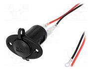 Car lighter socket; car lighter socket x1; Sup.volt: 7÷12VDC SCI