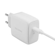 Wall Charger 45W GaN Ricomm RC451 EU, 1xUSB-C + 2.1m USB-C Cable, Ricomm