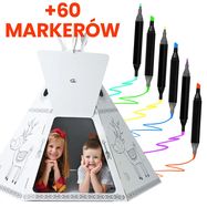 MARKERY 60SZT + ZABAWKA TEEPEE, EXTRALINK