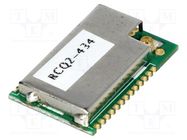 Module: RF; 434MHz; serial; -112dBm; 2.2÷3.6VDC; 20dBm; SMD; 85/20mA RADIOCONTROLLI