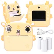 EPP-006 Yellow Thermal Printer + 3 Rolls of Extralink Thermal Paper Set, EXTRALINK