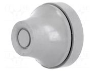 Grommet; Ømount.hole: 23mm; grey; Panel thick: 1÷4mm; L: 22.2mm ESSENTRA