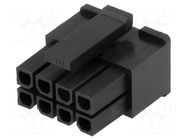 Connector: wire-board; plug; female; PIN: 8; MF30; for cable; 3mm AMPHENOL COMMUNICATIONS SOLUTIONS