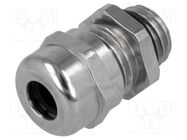 Cable gland; with earthing; M12; 1.5; IP68; brass 