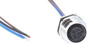 SENSOR CORD, M12 RCPT-FREE END, 304.8MM