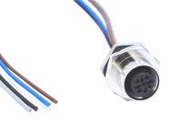 SENSOR CORD, M12 RCPT-FREE END, 304.8MM