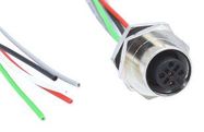 SENSOR CORD, M12 RCPT-FREE END, 304.8MM