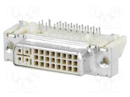 Connector: DVI-I; socket; MicroCross DVI; PIN: 29; gold flash; THT MOLEX