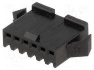 Connector: wire-wire; plug; female; NPP; 2.5mm; PIN: 6; w/o contacts 