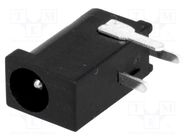 Connector: DC supply; socket; male; 3.8/1mm; 1mm; THT; angled 90° NINIGI