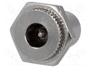 Connector: DC supply; socket; male; 5.5/2.5mm; 5.5mm; 2.5mm NINIGI